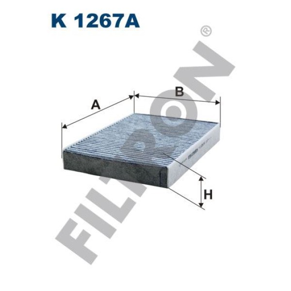 FILTRON K1267A Polen Filtresi Scenic III 1.4 16V-1.6 16V-2.0 16V-1.5 DCI-1.9DCI-2.0DCI 09-