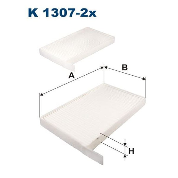 FILTRON K1307-2X Polen Filtresi H1 Panelvan Min. 08- 
