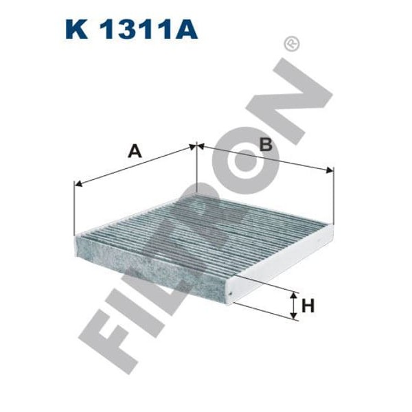FILTRON K1311A Polen Filtresi Golf VII-A3-Leon-Octavia 1.2 Tsi-1.4 Tsi-1.6 TDI-2.0 TDI 12- (235×252× 