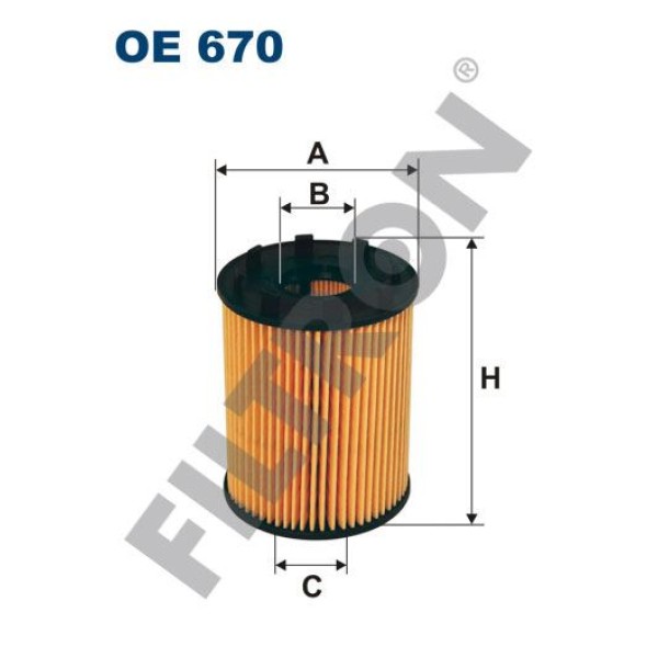 FILTRON OE670 Yağ Filtresi Doblo Linea Bravo Punto 1.3Jtd 1.4 Mjt Corsa Merıva Astra H 1.3TDCI 