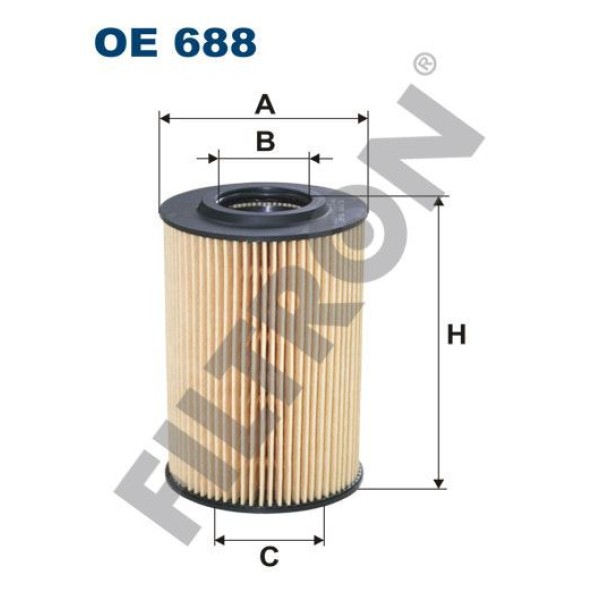 FILTRON OE688 Yağ Filtresi Caddy III-Golf VI-Jetta III-IV-Passat-Polo-Tiguan-Touran-T5-Octavia-Leon-