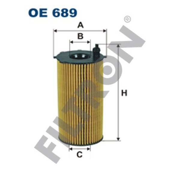 FILTRON OE689 Yağ Filtresi Jeep Cherokee 05- Wrangler 07- 2.8 Crd