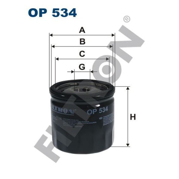 FILTRON OP534 Yağ Filtresi Chrysler Neon 2.0 133Hp 08/99-12/06