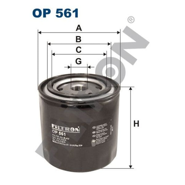 FILTRON OP561 Yağ Filtresi VW T2-T3