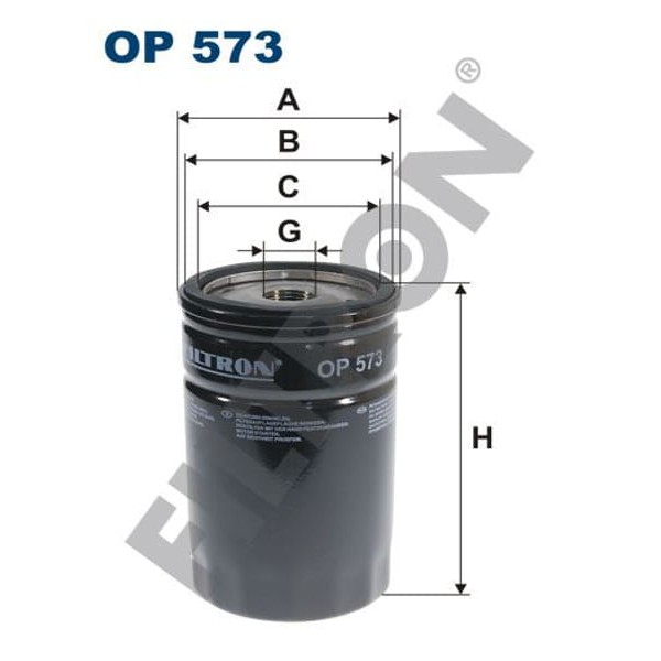 FILTRON OP573 Yağ Filtresi Mercedes 190 (W201)-(W124)-E Serisi (W124-S124) 