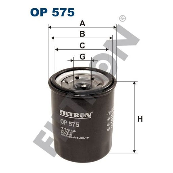 FILTRON OP575 Yağ Filtresi P4007-P4008-C4-Doblo-Albea-Palio-Brava-Bravo-Marea-Punto-Stilo