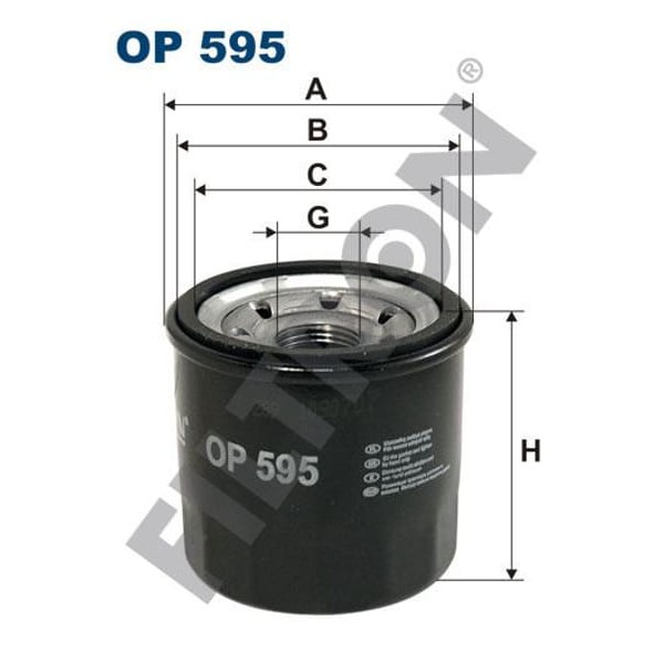 FILTRON OP595 Yağ Filtresi Megane III-Fluence-CLIO III-IV-Laguna III-Talisman-Latitude 2.0 16V Micra 