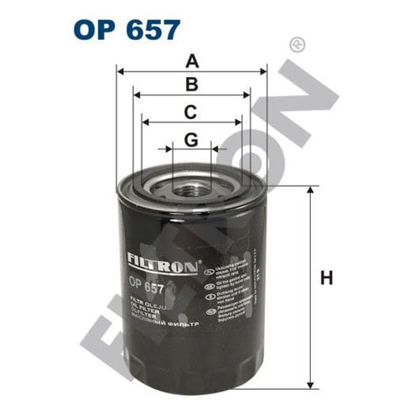 FILTRON OP657 Yakıt Filtresi Porsche 911 (63-90) 911 (964) (88-94) 