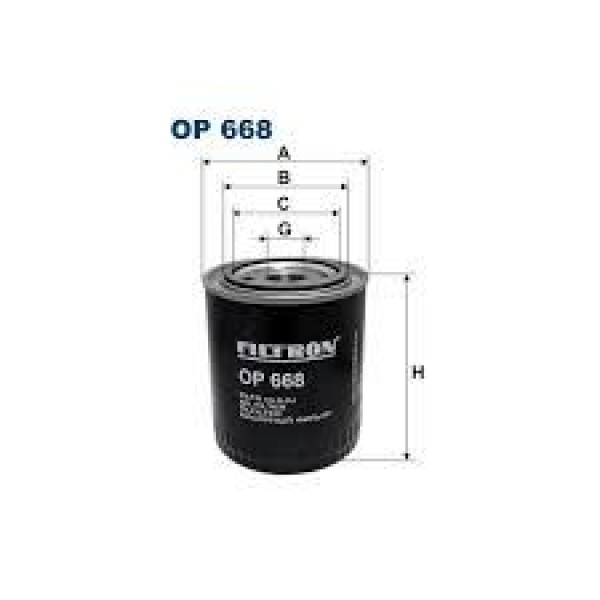 FILTRON OP668 Yağ Filtresi Scania 4 Seri 94-164 -G G230 - G490 -P P230 - P490 -R / New R R230 - R730