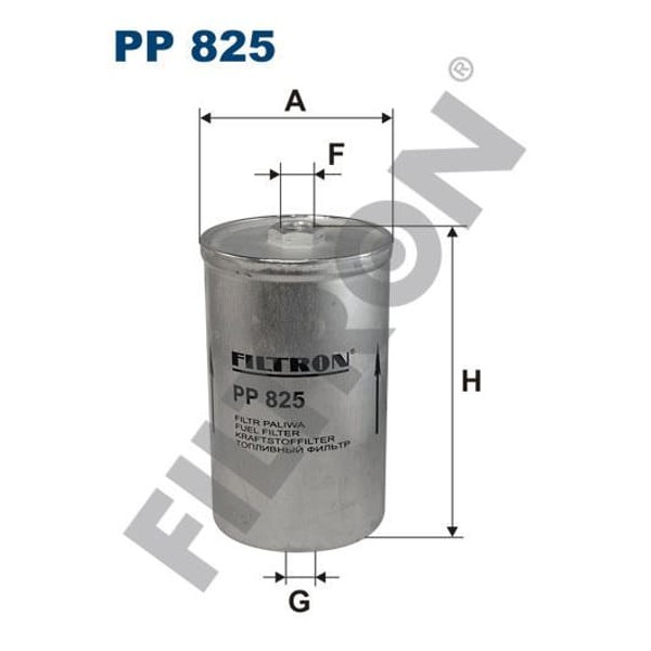 FILTRON PP825 Yakıt Filtresi Volvo 740 2.0 112Hp 08/89-07/91 