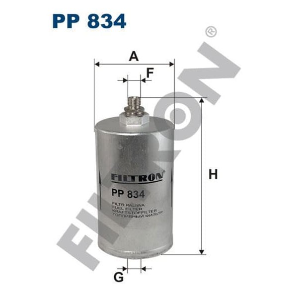 FILTRON PP834 Yakıt Filtresi Mercedes 190 (W201) (85-93)- (W124) (86-92)