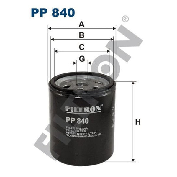 FILTRON PP840 Yakıt Filtresi Mercedes W123 S123 W460 200-240-300-407 