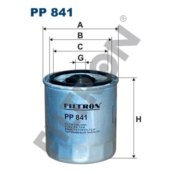 FILTRON PP841 Yakıt Filtresi Sprinter-Vito-Mercedes E-G-S Serileri W210 W124 W190 W202 W140 W463