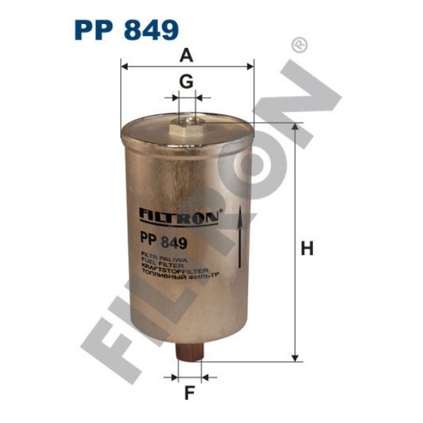 FILTRON PP849 Yakıt Filtresi Audi 90 / Coupe (89. 89Q. 8A. 8B. B3) 2.3 133Hp 10/88-07/94 