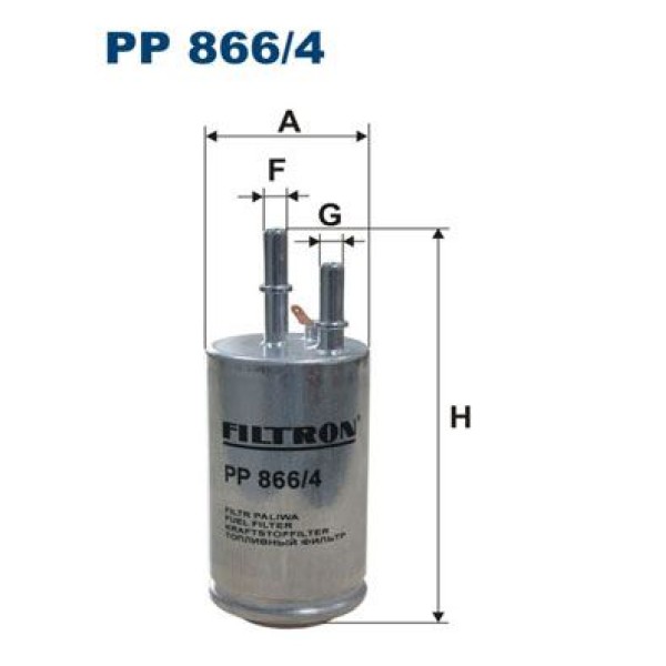 FILTRON PP866.4 Yakıt Filtresi Volvo S60 II-S80 II-V70 II-Xc70 II 