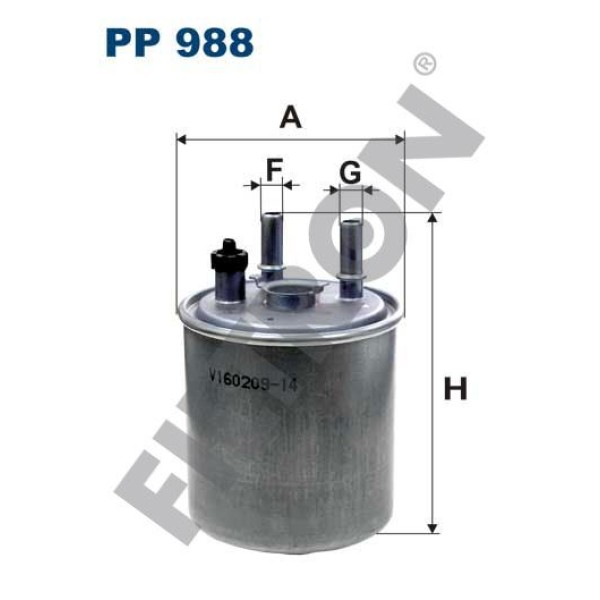 FILTRON PP988 Yakıt Filtresi Kangoo 1.5DCI 08- Laguna III 1.5DCI-2.0DCI-3.0DCI 08- 