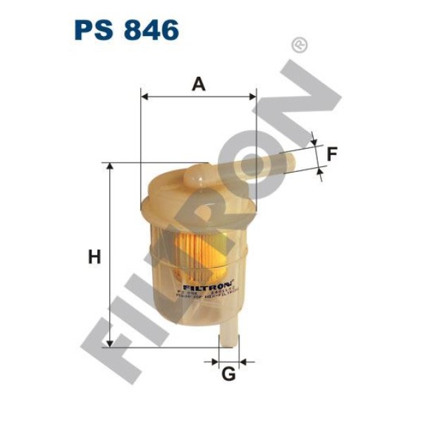 FILTRON PS846 Yakıt Filtresi Hyundai Pony 1.2 (74-82) 1.4 (77-85) Nissan Datsun 1.8 (77-81)
