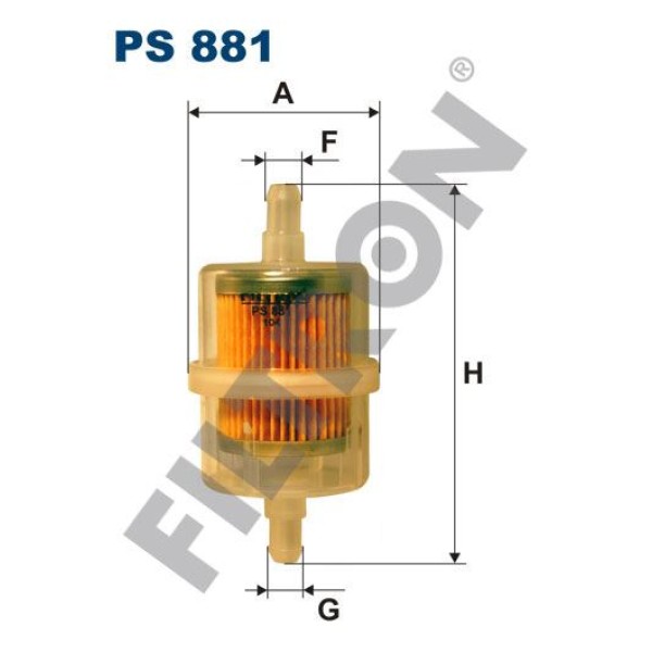 FILTRON PS881 Yakıt Filtresi Mazda 323 II (Bd) 1.1 54Hp 11/80-10/85