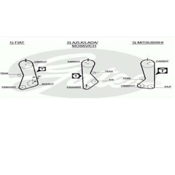 GATES 5002 Triger Eksantrik Kayışı Taunus 2.0 122X190 122Dıs