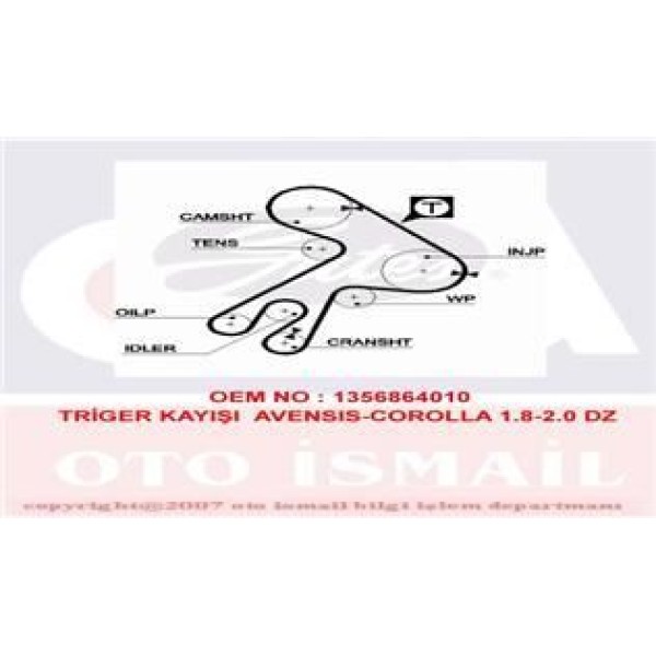 GATES 5057XS Triger Eksantrik Kayışı Corolla Avensis 97-02 Corona Camry 1.8D 1.8Td 2.0D 2.0 Td 177X2