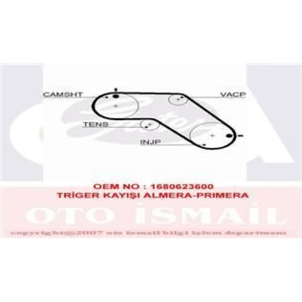 GATES 5504XS Triger Eksantrik Kayışı 79 Dıs Primera Almera 95-00 Sunny III 079X190 