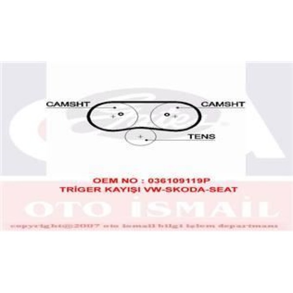 GATES 5516XS Triger Eksantrik Kayışı Polo 00- 1.4 16V 058X170 58Dıs 