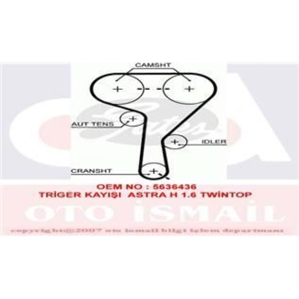 GATES 5603XS Triger Eksantrik Kayışı Astra H J Vectra C Insignia Zafira / Cruze 146X240