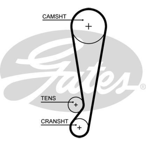 GATES 5664XS Triger Eksantrik Kayışı 107×253 Chery Qq3 0.8 1.1 06- 