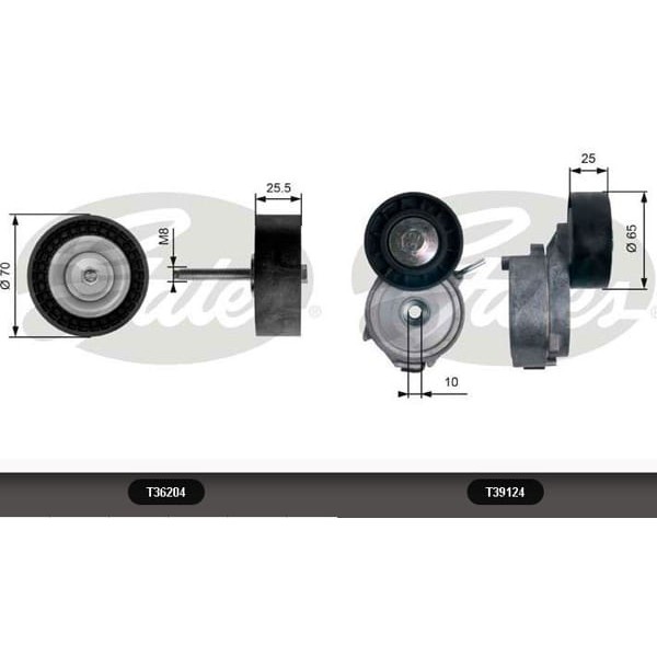 GATES K016PK1845 Alternatör Kayış Seti Mondeov70S80 07- 2,0TDCI 16V 