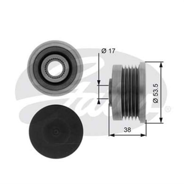 GATES OAP7082 V Kayış Gergi Rulmanı Laguna II Trafic / Vivaro 1.9 DCI 1.9 Dtı