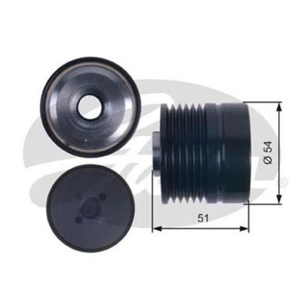 GATES OAP7118 Alternatör Kasnağı Punto Evo Grande Punto 1.3D Mjet