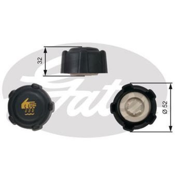 GATES RC223 Radyatör Yedek Su Depo Kapağı 00-