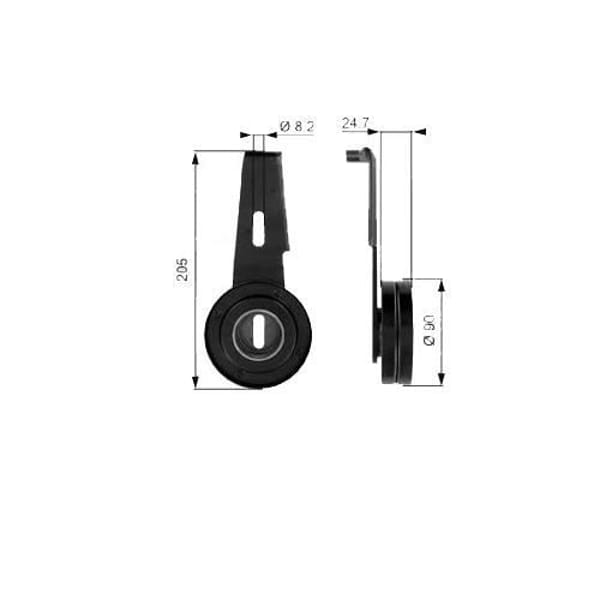 GATES T36061 V Kayış Gergi Rulmanı 306 1.8 Xu7Jp