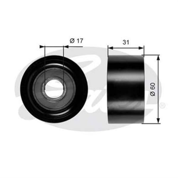 GATES T36084 V Kayış Gergi Rulmanı Laguna II Espace Trafic II Master II / Vivaro Movano 1.9 DCI 2.5