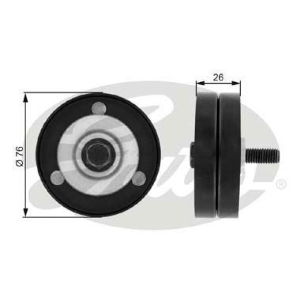 GATES T36182 V Kayış Gergi Rulmanı Astra H Corsa C Combo Merıva 1.7 Dı 1.7 Cdtı Z17Dth