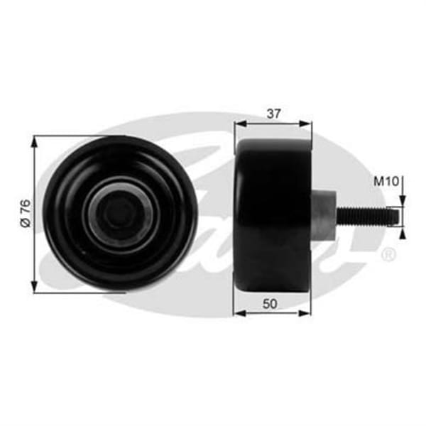 GATES T36186 V Kayış Gergi Rulmanı Transit V184 00-06 2.4 TDI 