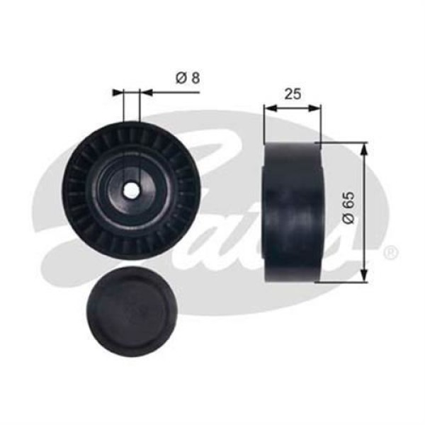 GATES T36405 V Kayış Gergi Rulmanı Touareg 04- / A4 A5 A6 A8 2.0TDI 2.7TDI 3.0TDI