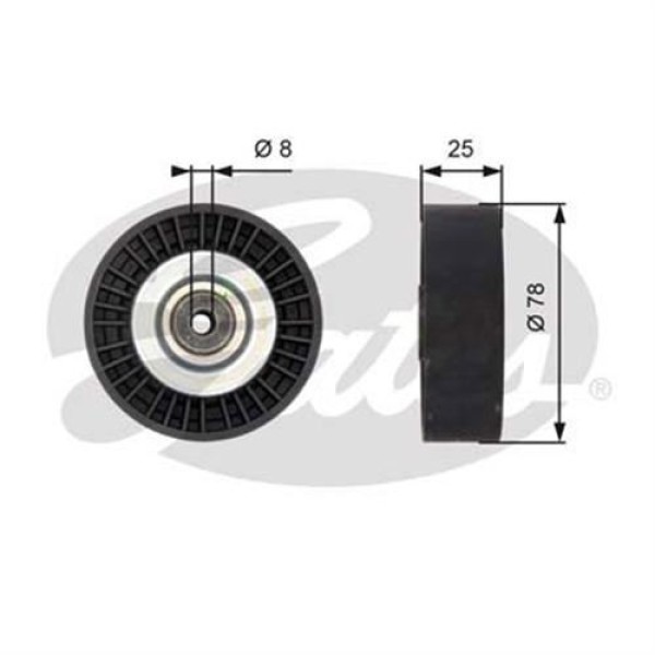 GATES T38087 V Kayış Gergi Rulmanı Golf III Polo Classıc Passat 96-00 Caddy II Transporter T4 / Cord 