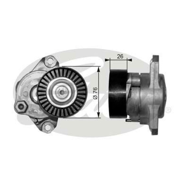 GATES T38319 Alternatör V Kayış Gergi Rulmanı Kütüklü Sprinter 06- Vito 07- Viano 07- C Serisi W203-