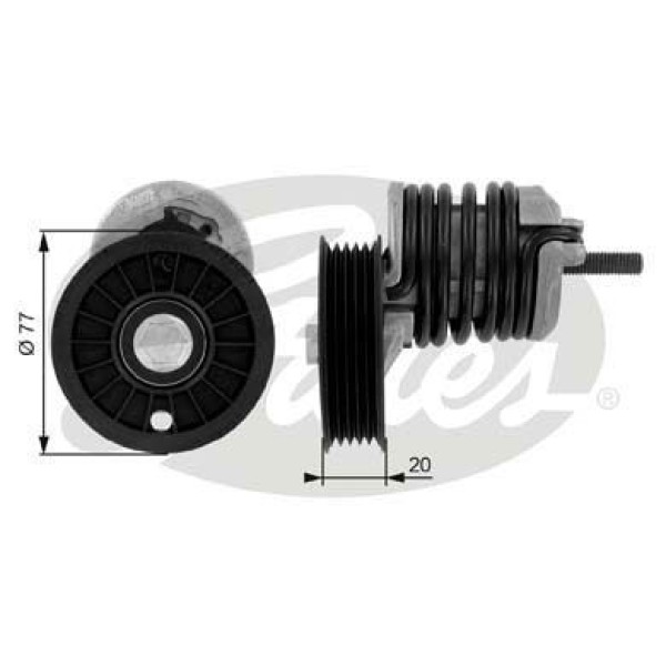 GATES T38375 V Kayış Gergi Rulmanı Passat 96-00 / A4 95-01 A6 96-00 1.9 TDI Afn Avg
