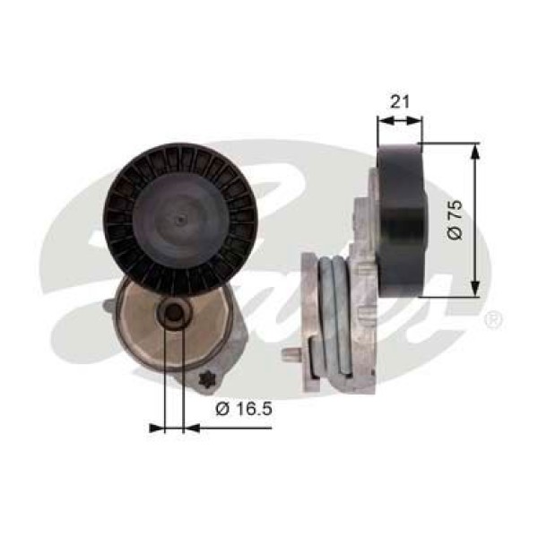 GATES T39116 Alternatör Gergi Kolu Volvo S60 2.0T 2.5T5 T5 2012 S80 V40 V60 V70 Xc60 Xc70 Mondeo 2.5