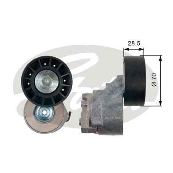 GATES T39138 Alternatör V Kayış Gergi Rulmanı Kütüklü Ducato 2.3Jtd 2.3D 02-Daily 02-07