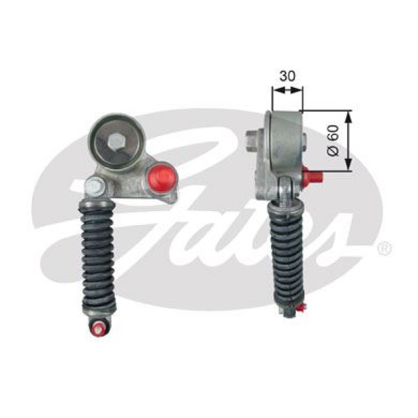 GATES T39264 Alternatör Gergi Rulmanı Vitara 05-15 1.9Ddıs (Amortisörlü)