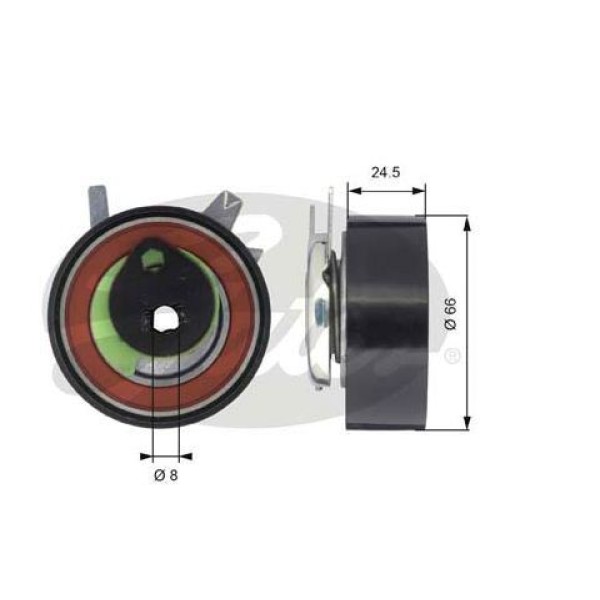 GATES T43048 Triger Gergi Rulmanı T4 95-03 2,5TDIlt 28-35Lt 28-46 96-06 2,5TDIvolvo S70 