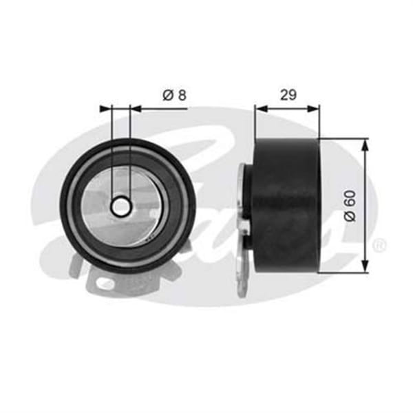 GATES T43068 Triger Eksantrik Gergi Rulmanı Palio Albea Doblo Marea Brava Bravo Stilo 1.6 16V Yardım