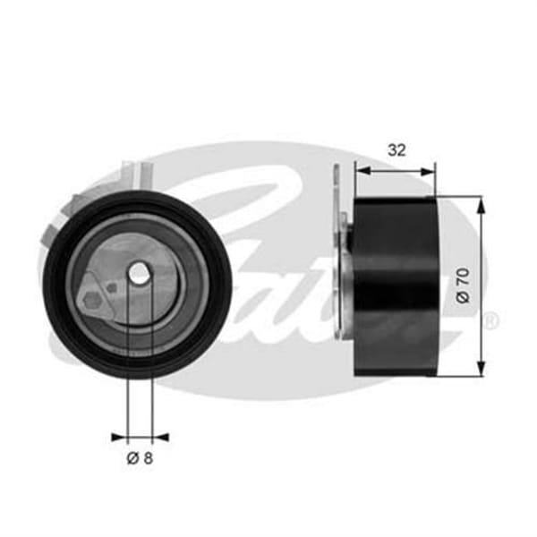 GATES T43117 Triger Eksantrik Gergi Rulmanı Master II 2.5 DCI G9U