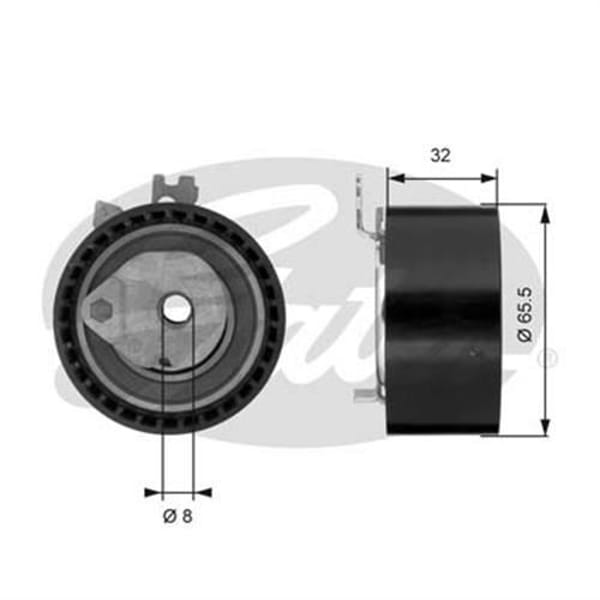 GATES T43236 Triger Eksantrik Gergi Rulmanı CLIO Megane Laguna I II 1.4 16V K4J 1.6 16V K4M