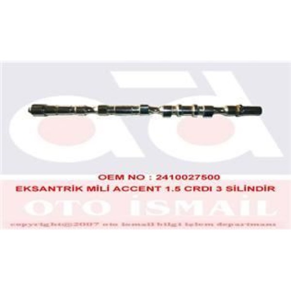 GEMSAFT HIACC01 Eksantrik Mili Accent Admire Getz 1.5 CRDI 3Cyl D3Ea