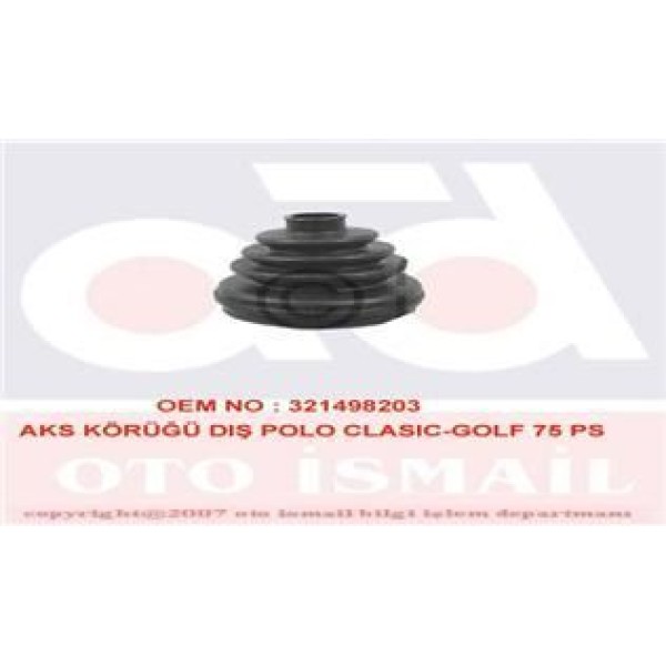 GKN GLANZER 300355 Aks Körüğü Dıs Golf I II III Passat 1.6 
