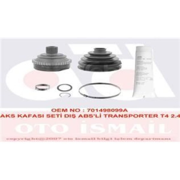 GKN GLANZER 302447 Aks Kafası Dış Absli Transporter T4 